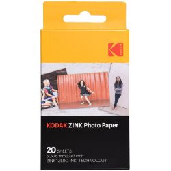 Fotopapīrs kodak zink 50x76mm 20 lapas