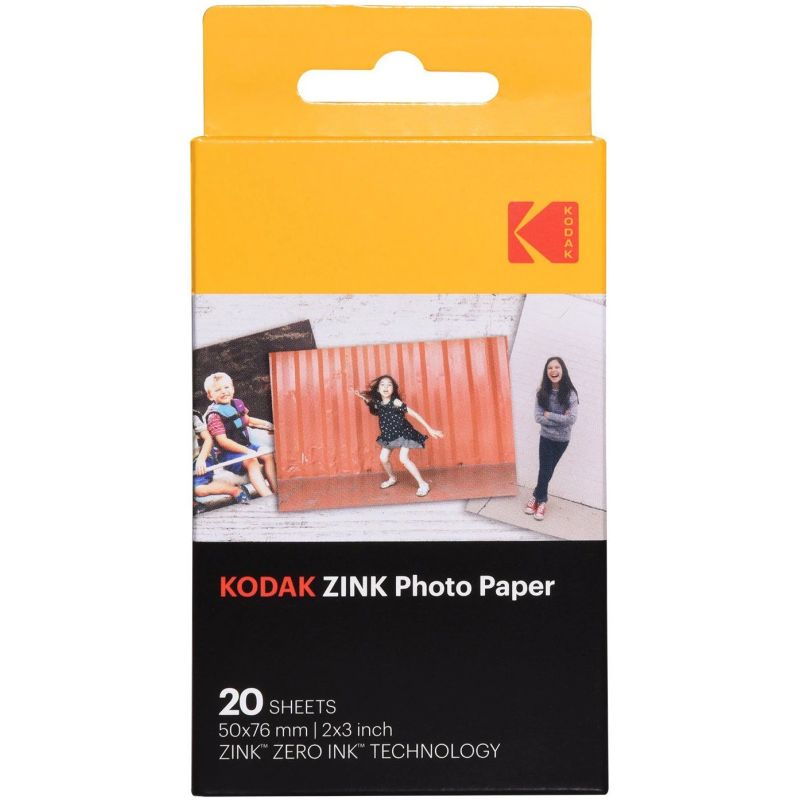 Fotopapīrs kodak zink 50x76mm 20 lapas