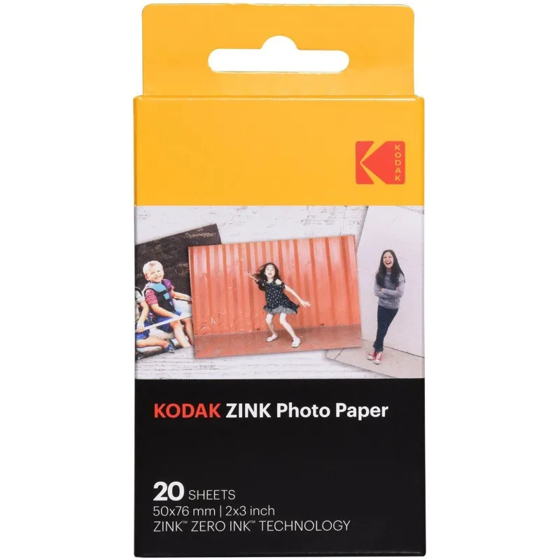 Fotopapīrs kodak zink 50x76mm 20 lapas