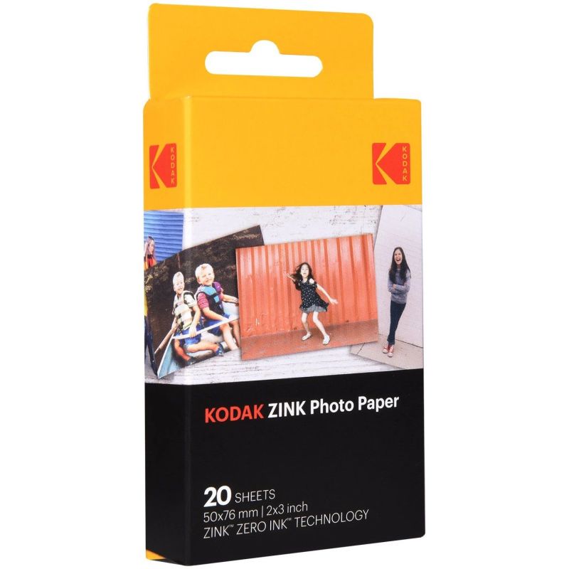 Fotopapīrs kodak zink 50x76mm 20 lapas