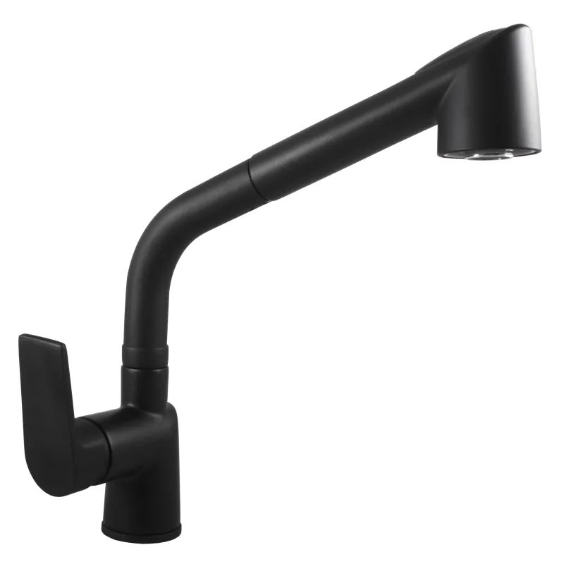 Virtuves jaucējkrāns Domoletti Colorado DCO111.5CMAT, melna krās.