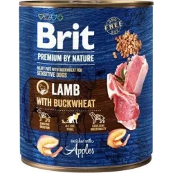 Märg koeratoit Brit Premium By Nature Lamb With Buckwheat, lambaliha, 0.8 kg