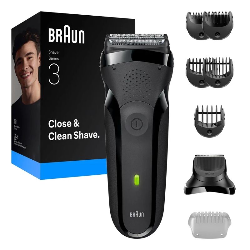 Shaver 3000bt black-grey braun