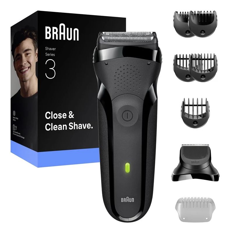 Shaver 3000bt black-grey braun