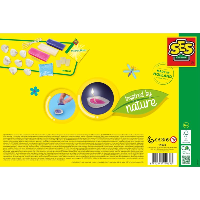 SES Gliemežvāku sveces - dabas iedvesmotas