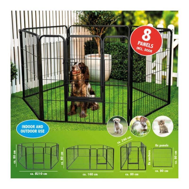 Voljērs ārā-ikekštelpu 210x80cm