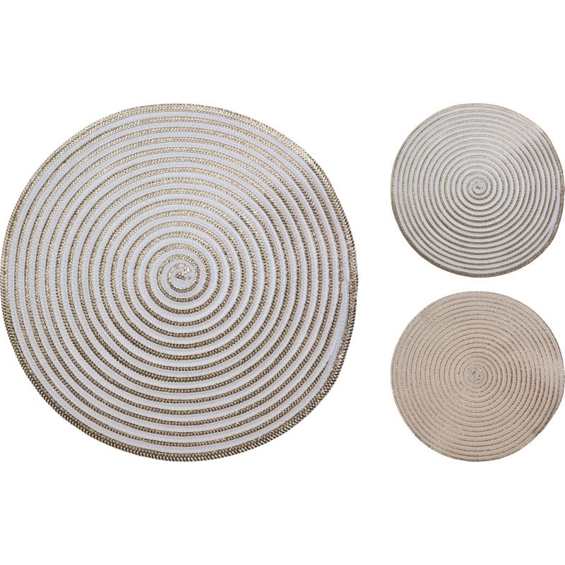 Galda paliktnis 45x30cm zelta-sudraba