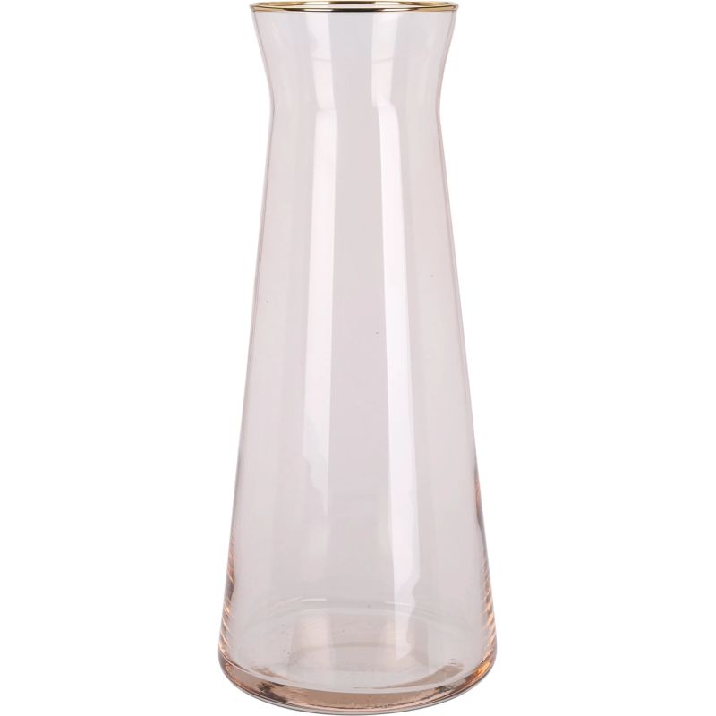 Karafe rozā ar zelta maliņu 1145ml