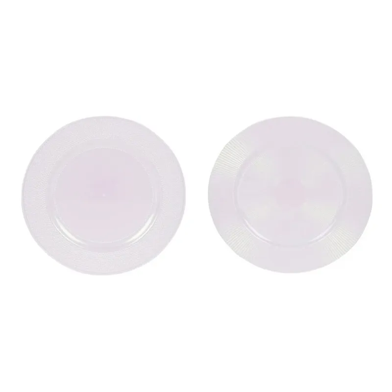 Šķīvis plastmasas balts ar spīgu. 33cm