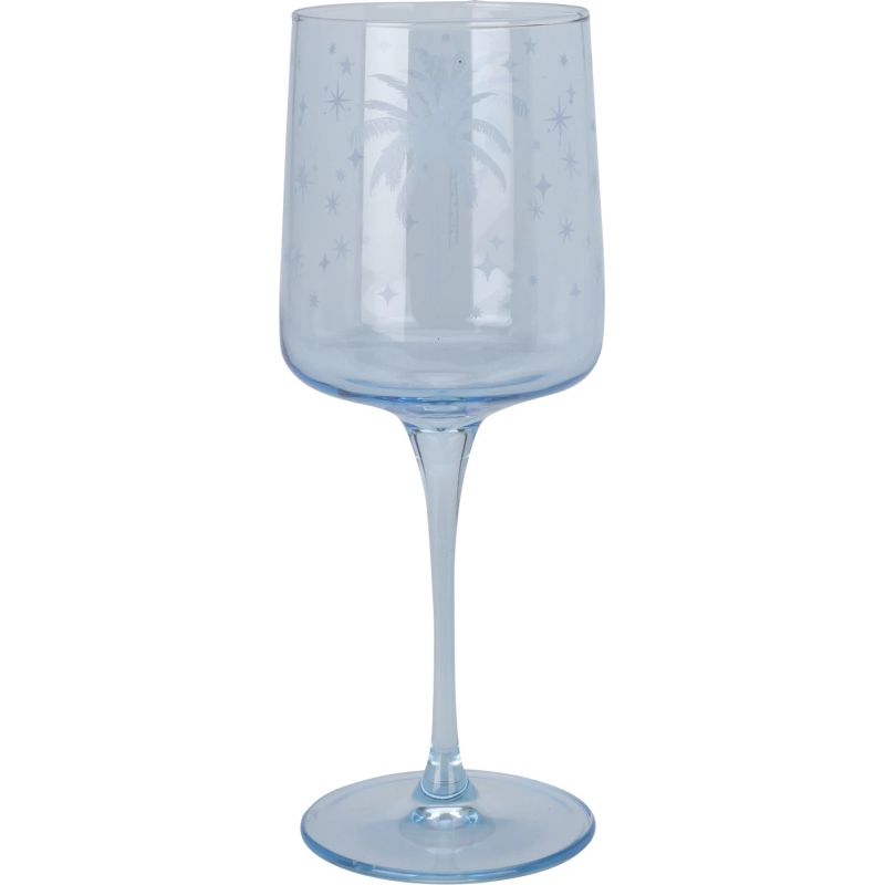 Glāze vīna ar palmas dizainu 320ml