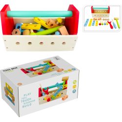 Rotaļu koka instrumentu kaste 25x12x14cm