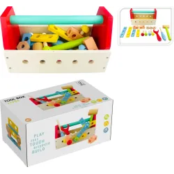 Rotaļu koka instrumentu kaste 25x12x14cm