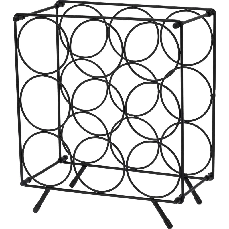 Pudeļu turētājs metāla 9 pudelēm