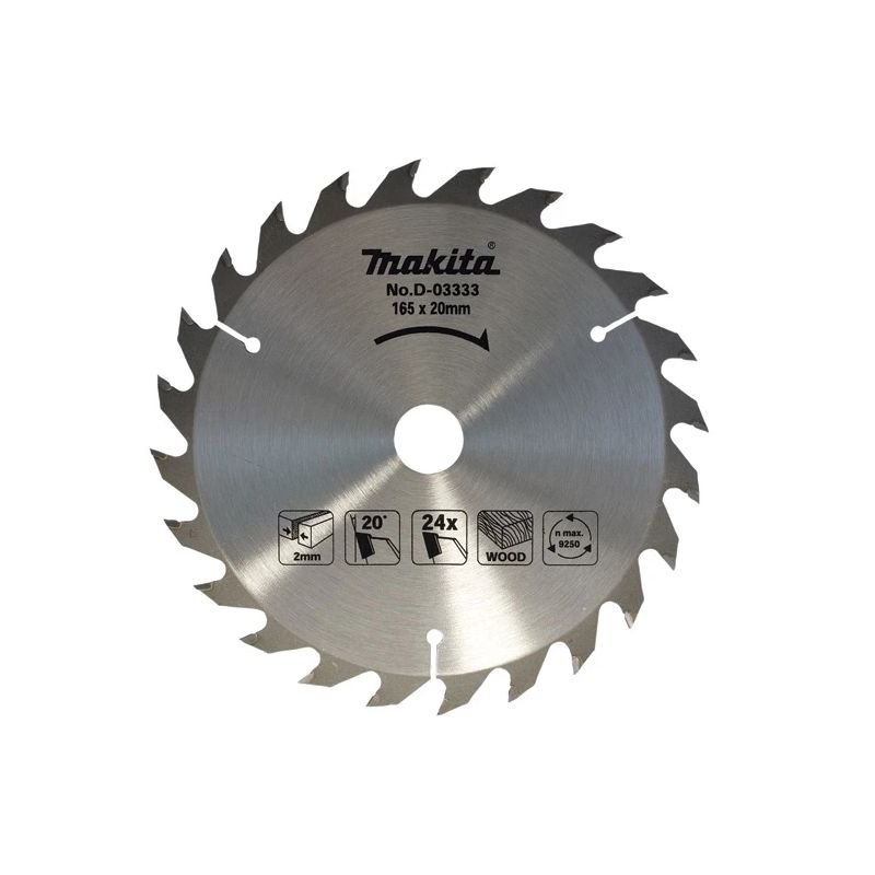 Zāģripa kokam 165x20x24t makita