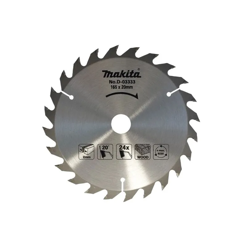 Zāģripa Makita D-03333, 165 mm x 20 mm