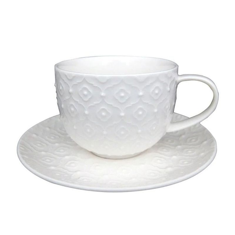 Šķīvīši deserta Domoletti Essence, DIA 14.3 cm, balta krās.