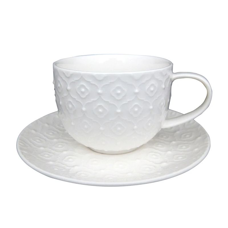 Šķīvīši deserta Domoletti Essence, DIA 14.3 cm, balta krās.