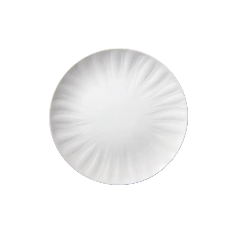 Šķīvīši pusdienu Domoletti Floral, DIA 26.4 cm, balta krās.