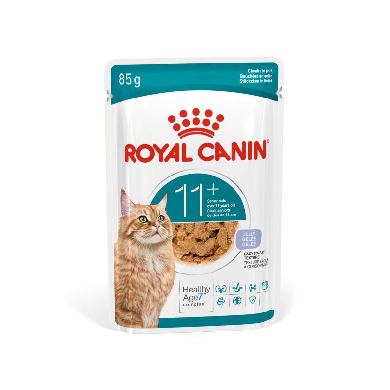 Barība kaķ.royal canin age.11+ jelly 85g