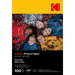Kodak 180gsm 9.1mil Glossy 4-6x100