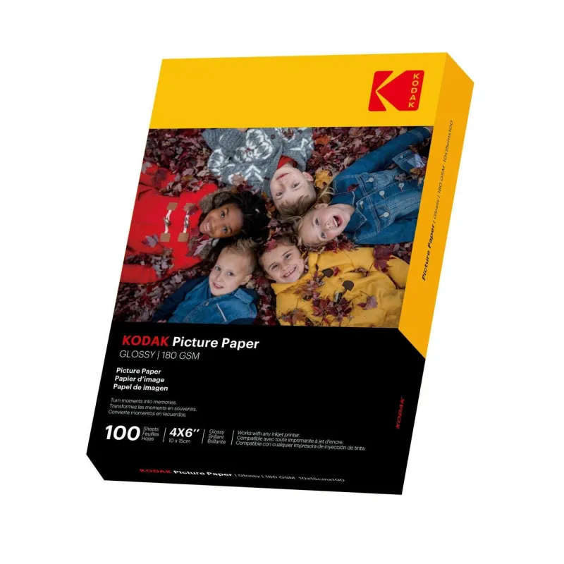 Kodak 180gsm 9.1mil Glossy 4-6x100