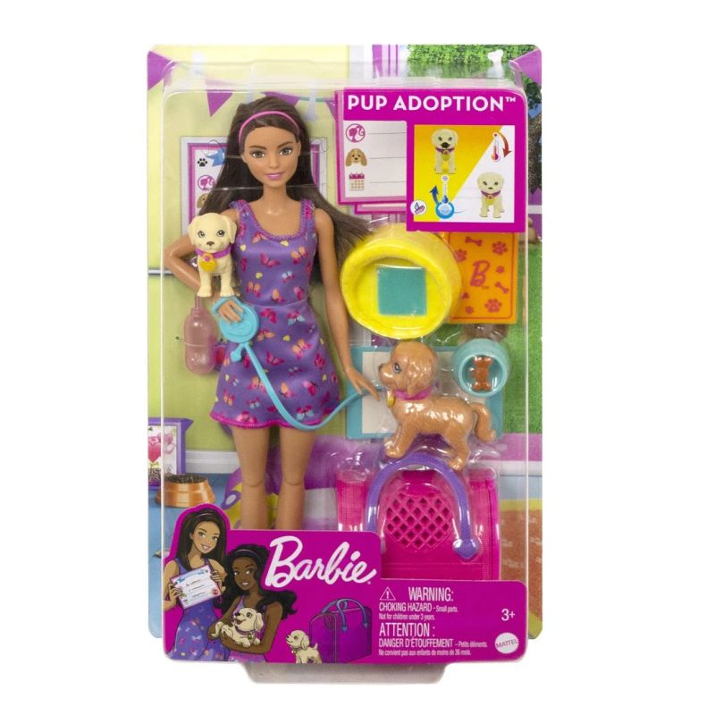 Rotaļlieta lelle barbie sunīšu komplekts