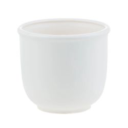 Цветочный горшок Banga 5001, керамика, белый цв.