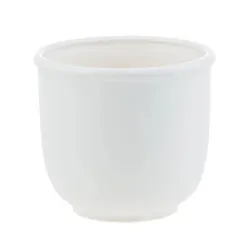 Puķu pods Banga 5001, keramika, balta krās.