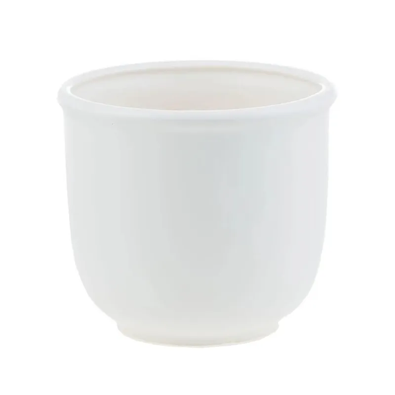 Puķu pods Banga 5001, keramika, balta krās.