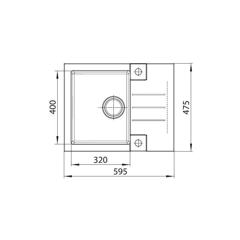 Izlietne + sifons rock30s 1213091 melna