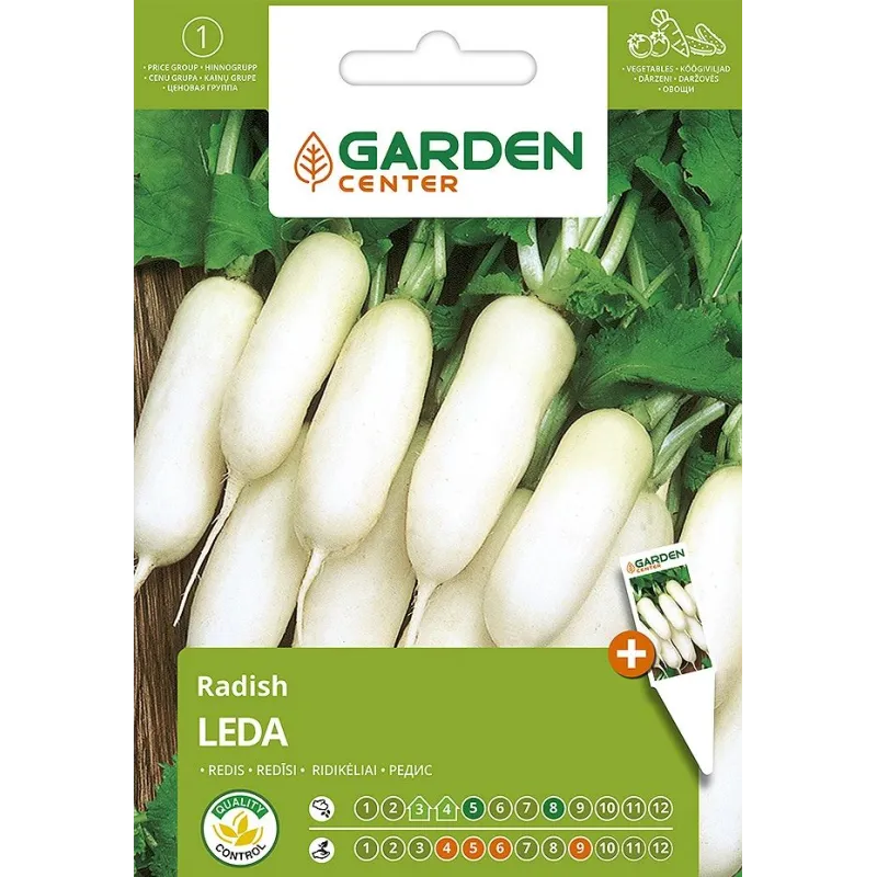 Sēklas Garden Center, redīsi Leda, 3 g
