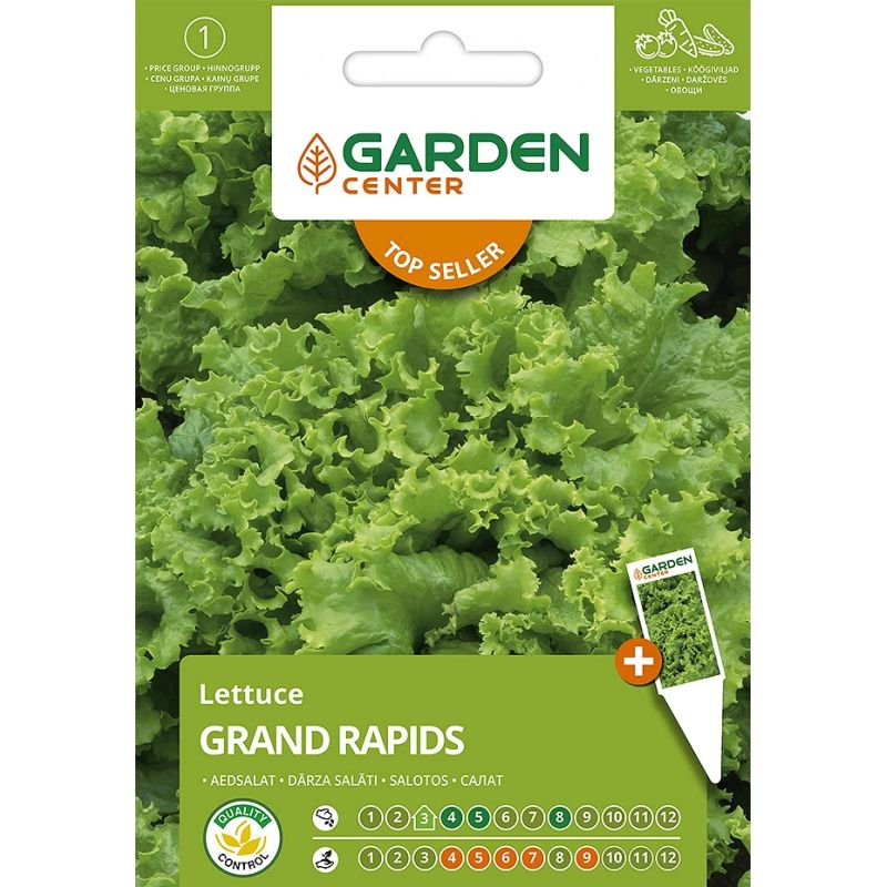 Sēklas Garden Center, salāti Grand Rapids, 2 g