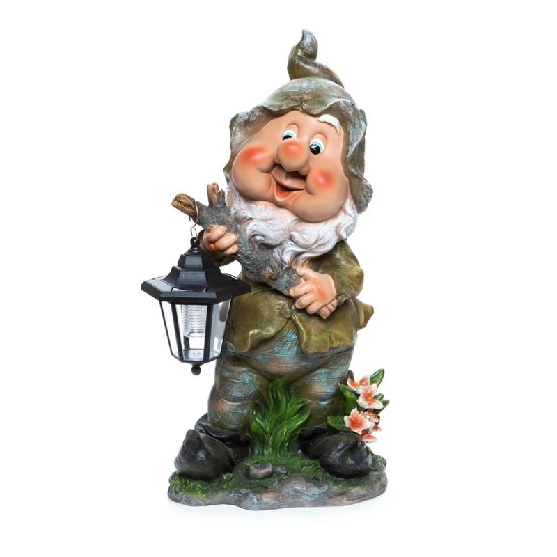 Figūra rūķis ar lukturi 56cm