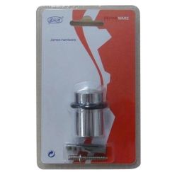 Uksestopper Haushalt DS063CC, 4.5 cm, DIA 3.6 cm, kumm-teras, kroom v.