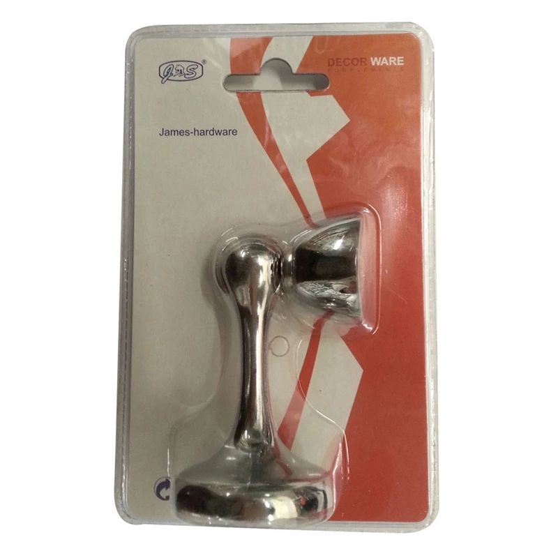 Magnētisk. durvju fiksators hroma krāsā