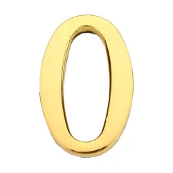 Durvju numurs 0 zelta krāsā 45 mm