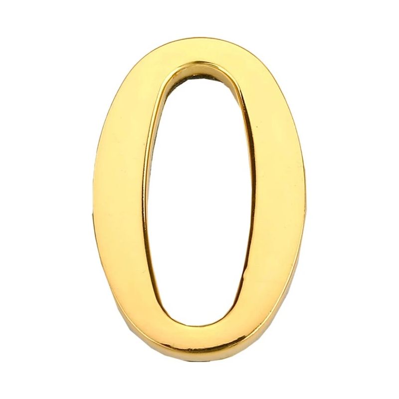 Durvju numurs 0 zelta krāsā 45 mm