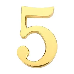 Uksenumber Haushalt GP-5 45, 4.5 cm x 2.8 cm, tsink, kuldne v.