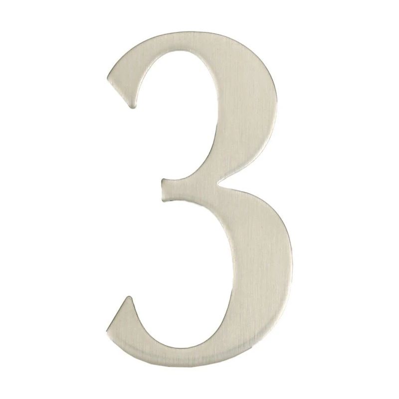 Durvju numurs 3 nerūsošais tērauds 62 mm