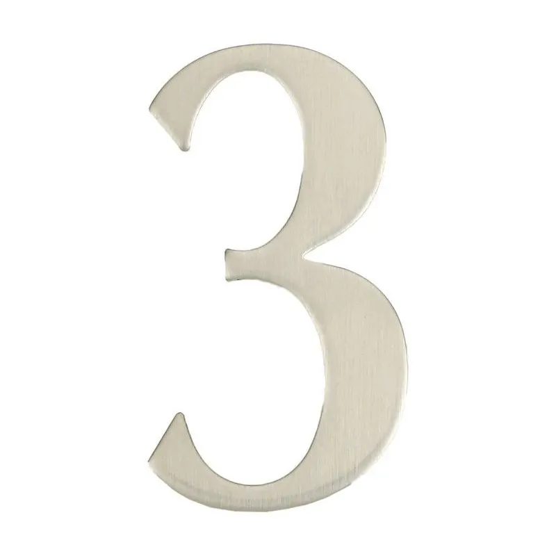 Durvju numurs 3 nerūsošais tērauds 62 mm