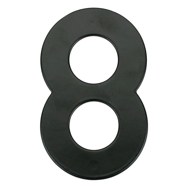 Mājas numurs 8 melnā krāsā 145 mm