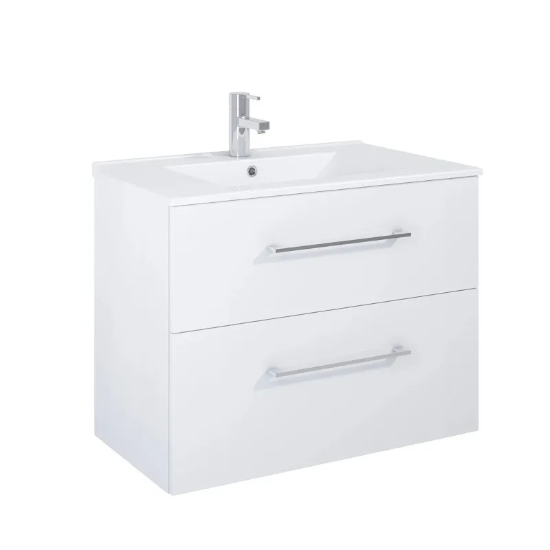 Vannas istabas skapis ar izlietni Masterjero Ekoline 168736, balta krās., 46.5 cm x 80 cm x 59 cm