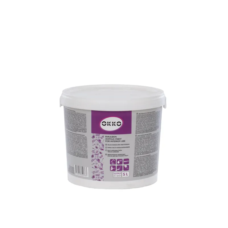 Emulsijas krāsa Okko, balta, 5 l