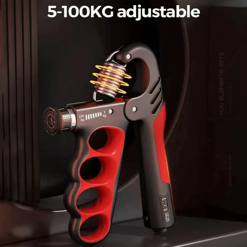 Regulējams rokas trenažieris THOMS Power Grip 5-100 kg. Ar skaitītāju