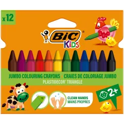 Мелки, bосковой Bic 8297732, 12 шт.