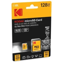Kodak MicroSDXC 128GB UHS-II U3 A1 V60 Ultra Pro
