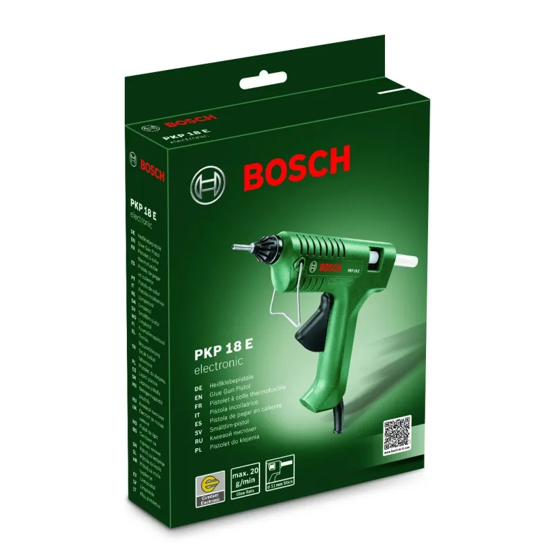 Klijų pistoletas Bosch PKP 18 E, 200 W, 11 mm
