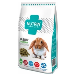 NUTRIN Complete - Rabbit Vegetable 400gr - PILNVĒRTĪGA EKSTRUDES BARĪBA AR DĀRZEŅIEM TRUŠIEM NO 8 MĒNEŠU VECUMA