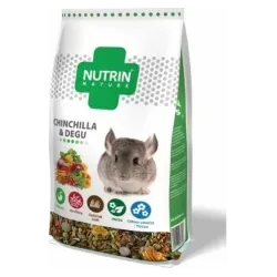 NUTRIN Nature - Chinchilla & Degu 750gr - PILNVĒRTĪGA BARĪBA ŠINŠILĀM UN DEGU