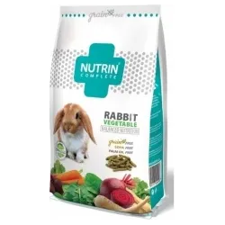 NUTRIN Complete - GF - Rabbit Vegetable 400gr - PILNVĒRTĪGA EKSTRUDĒTĀ AUGU BARĪBA TRUŠIEM